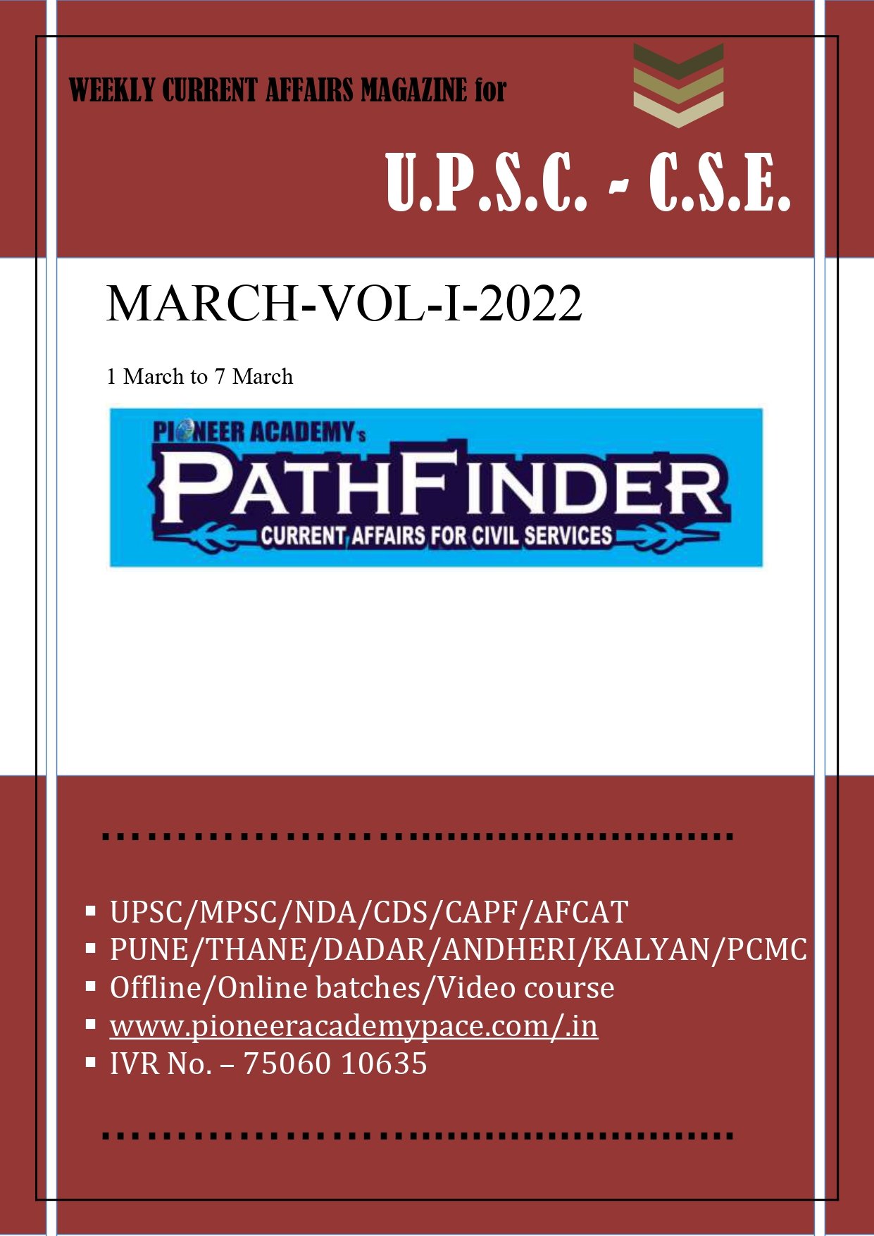 MARCH-VOL-I-2022